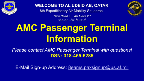 AMC 客运航站楼信息 - 空中机动司令部